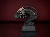 Balerion The Black Dread Bust STL  House of the Dragon 3D Pr-2
