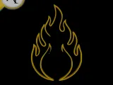 Simple Flame Symbol - 2D Art-0