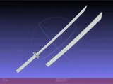 Akame Ga Kill Akame Sword And Sheath Printable Assembly-0