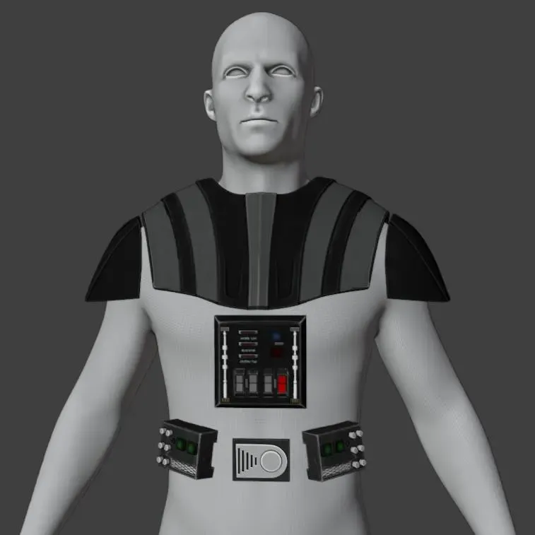 Darth Vader shoulder and chest armor