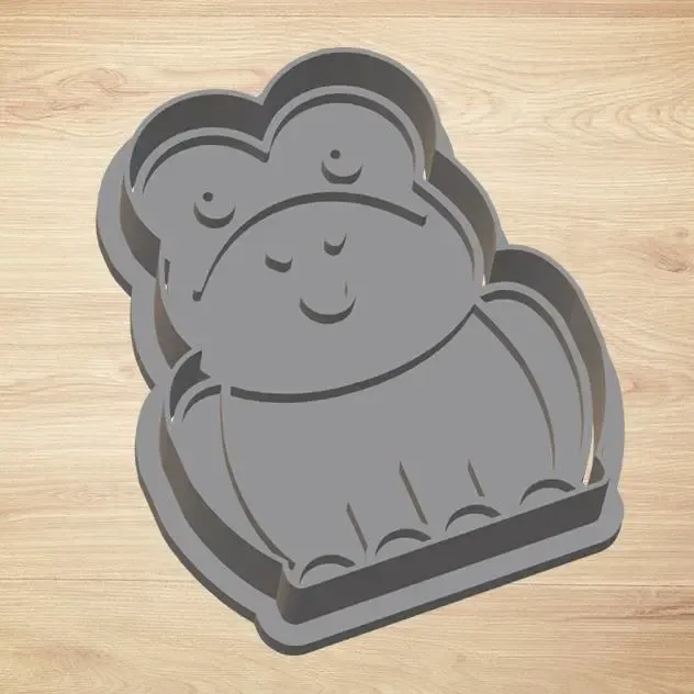 cookie cutter frog - cutter and stamp