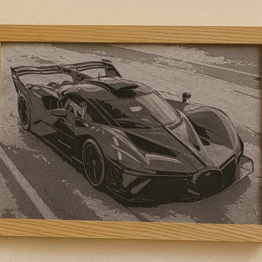 Bugatti Bolide 3D-Art Picture