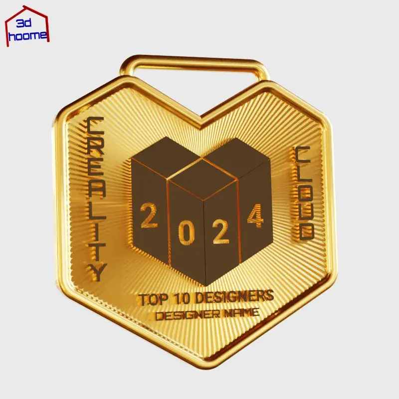 Creality Cloud Top 10 Designers of the Year 2024 Medal