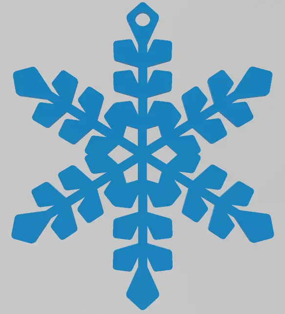 EASY TO PRINT, SNOWFLAKE, CHRISTMAS ORNAMENT 4, ORNAMENTS