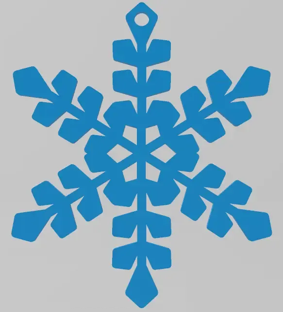 EASY TO PRINT, SNOWFLAKE, CHRISTMAS ORNAMENT 4, ORNAMENTS