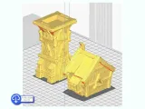 Tower with Moon pattern - miniatures warhammer terrain scene-5