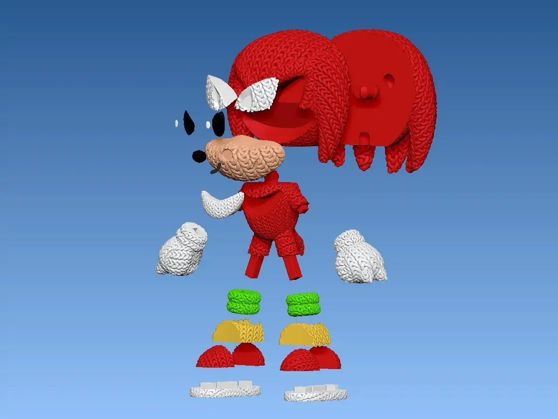 Knuckles Knitted - Crochet - Multipart