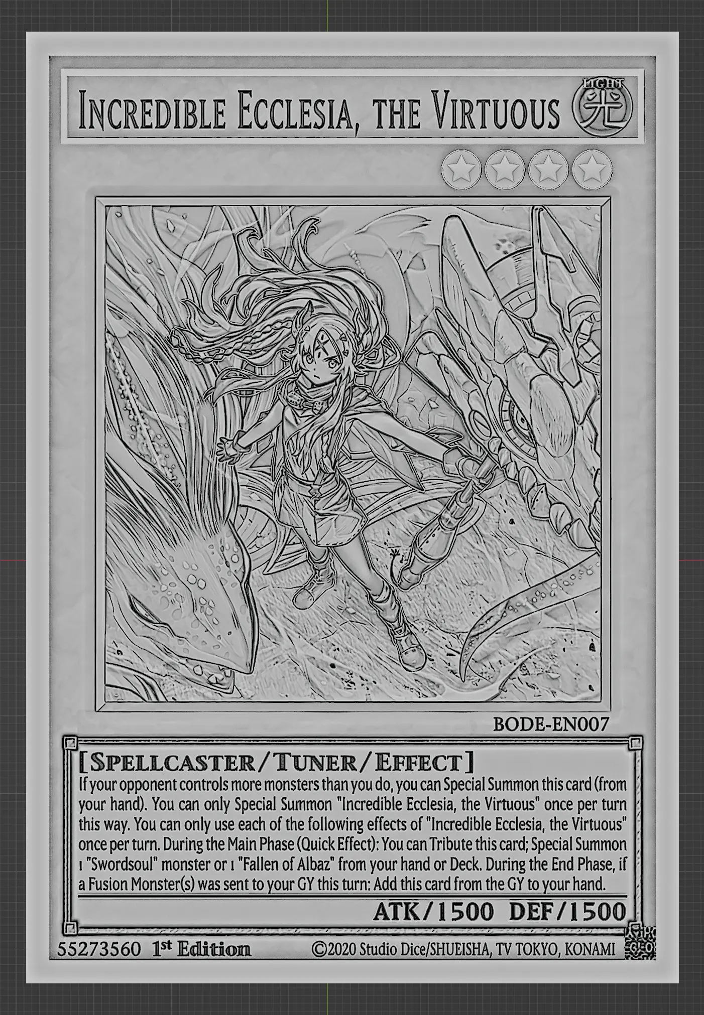 INCREÍBLE ECCLESIA, LA VIRTUOSA - YUGIOH