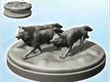 Wild animal figures pack No. 1 - miniatures animal RPG table-1