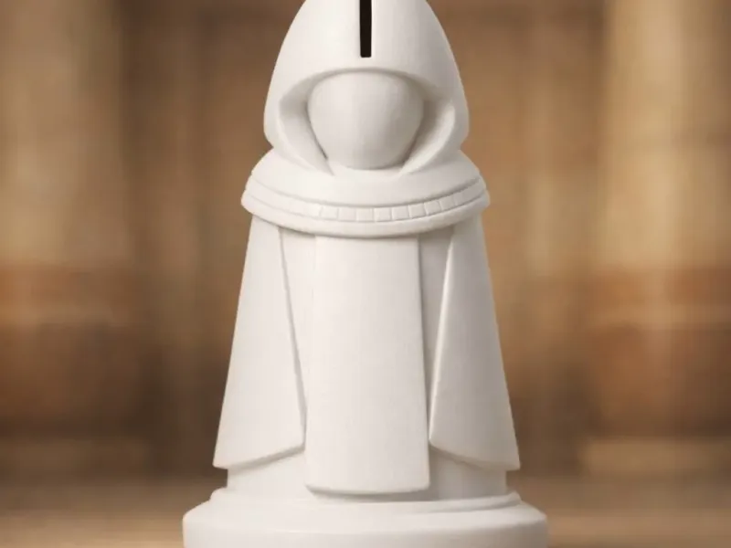 Bishop Hooded Egyptian Chess Piece