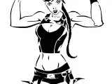 Lora Croft stencil-0