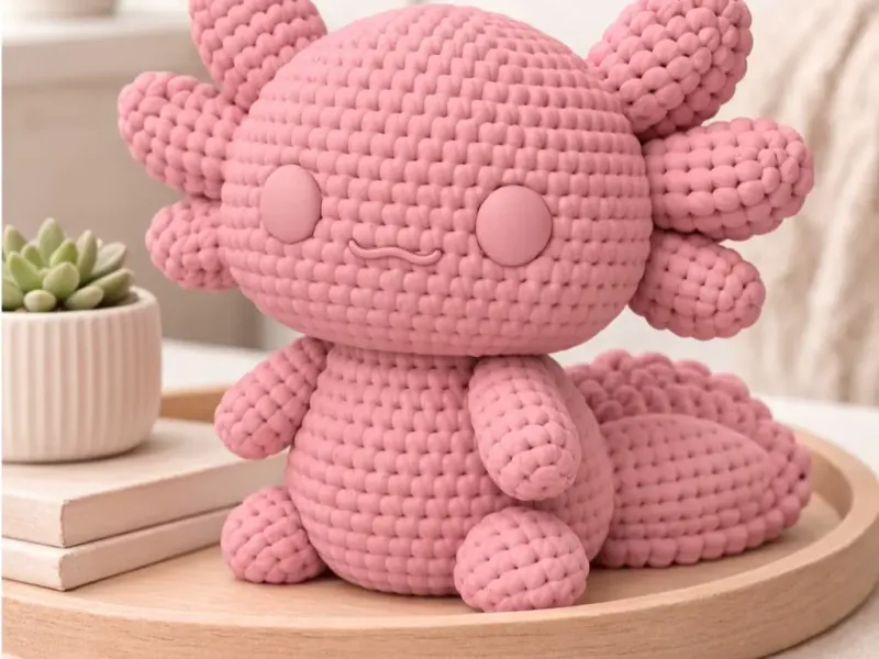 Axolotl Crochete or Amigurumi