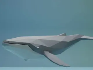 Baleia - low poly