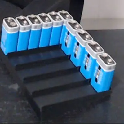9V Battery holder automatic sorting