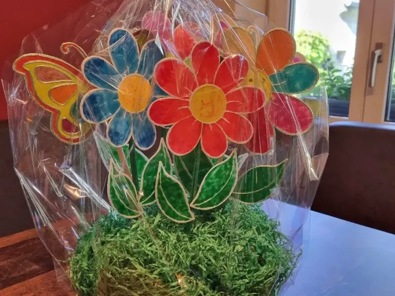 Blume, Fensterbild,