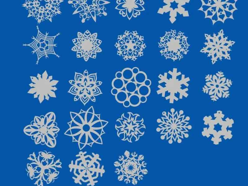 23 pc. Snowflake Set
