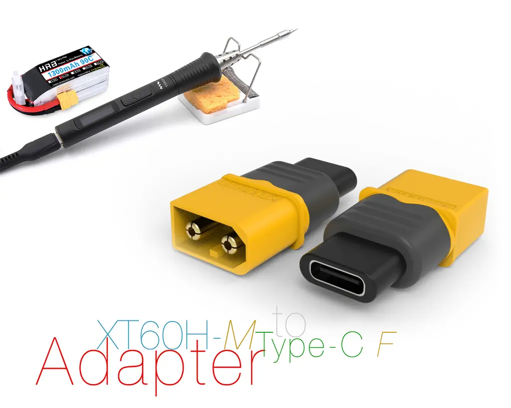 Adapter XT60H-M naar Type-C F
