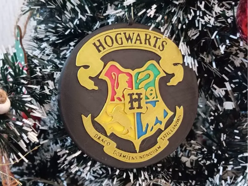 ENFEITE NATAL HOGWARTS (HARRY POTTER)