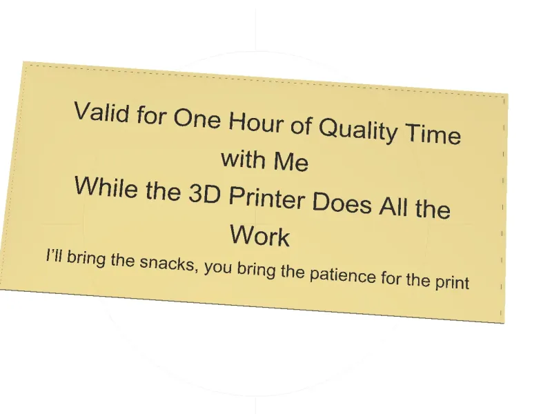 Quality print time valentines day voucher