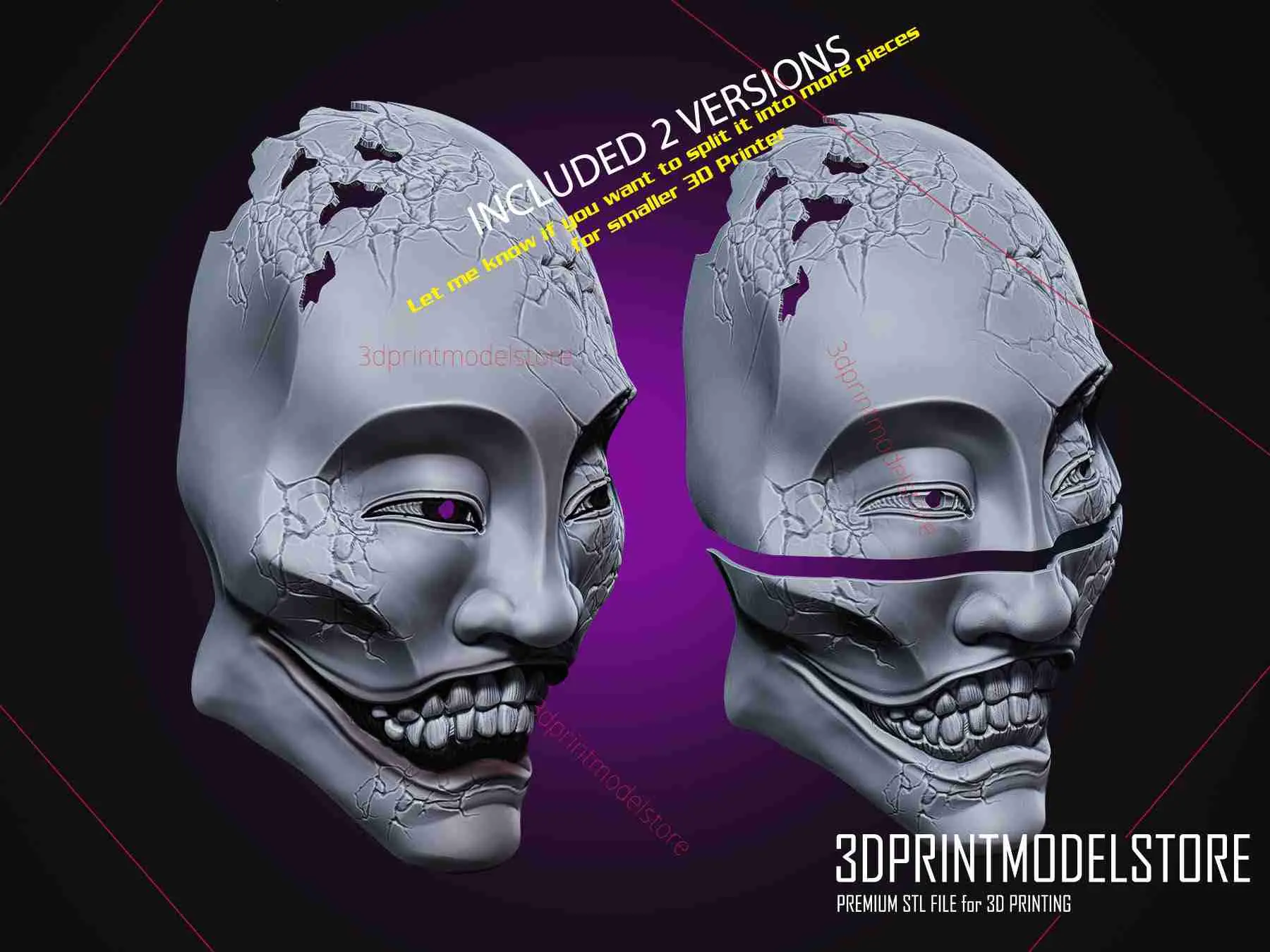 Cosplay STL Download - Yaseotoko Ghostwire Tokyo Mask Cosplay ...
