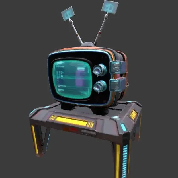 Cyberpunk Retro CRT Television
