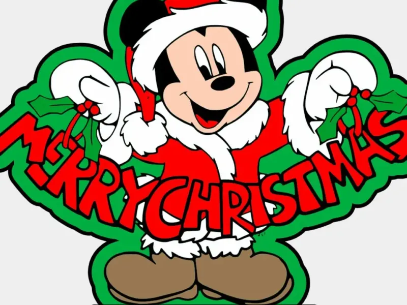 Merry Christmas Light Box Mickey