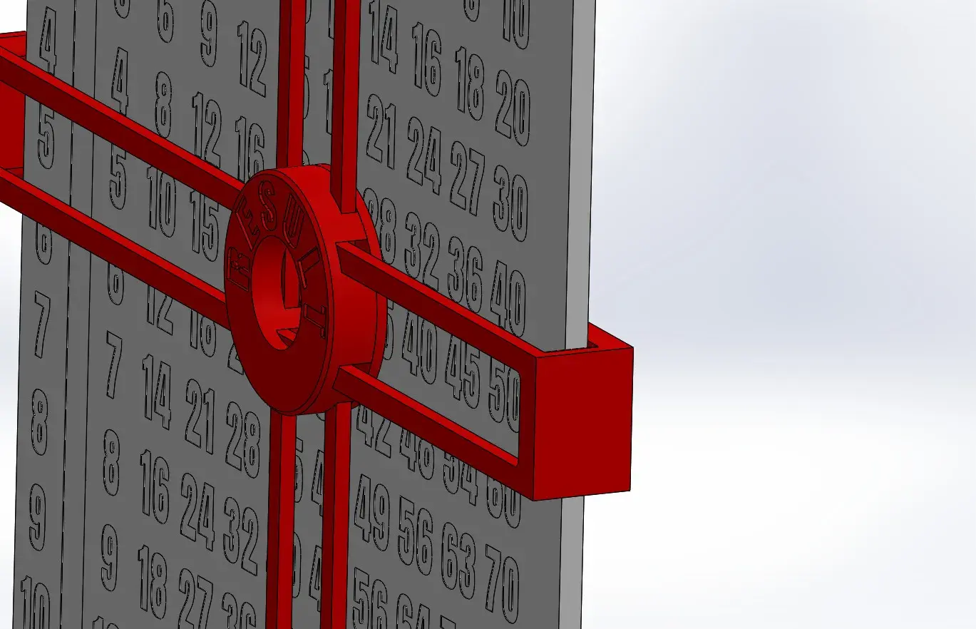 Multiplication table - manual calculator