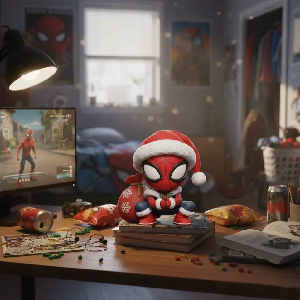 3D Printer Files | 3MF File | Christmas Chibi Spider-Man 3D Print Model ...