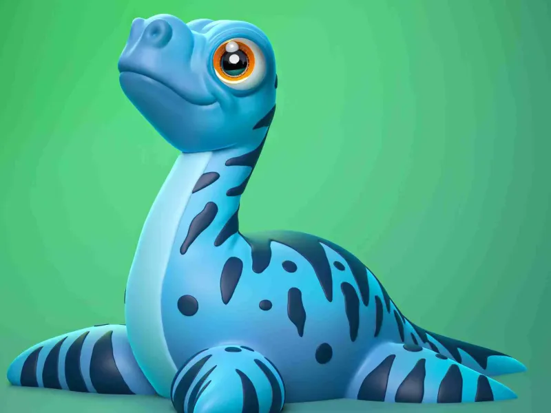 NIEDLICHER PLESIOSAURUS (AN ORT UND STELLE AUSDRUCKEN)