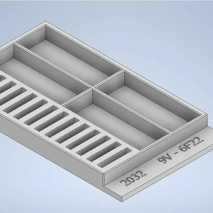 ORGANIZADOR PILAS 9V Y 2032