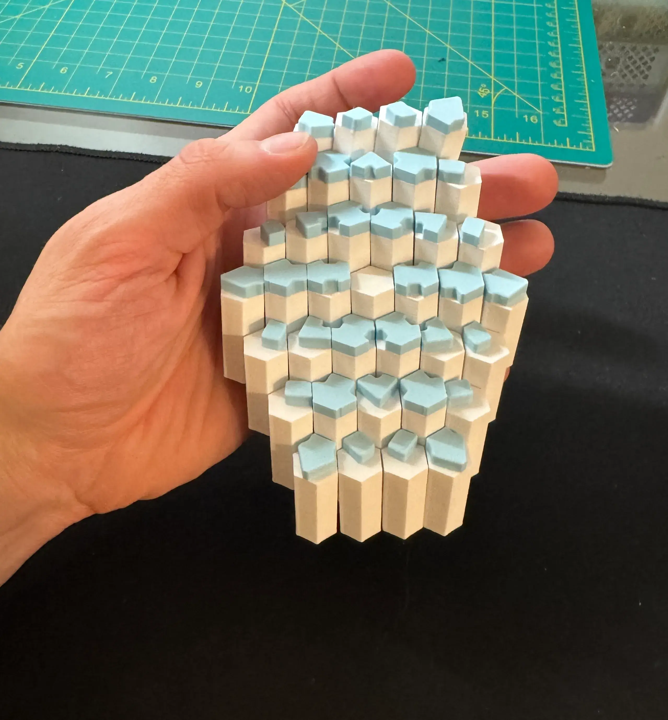 Free Other STL Download - Snowflake Hexcell Fidget Gridsby