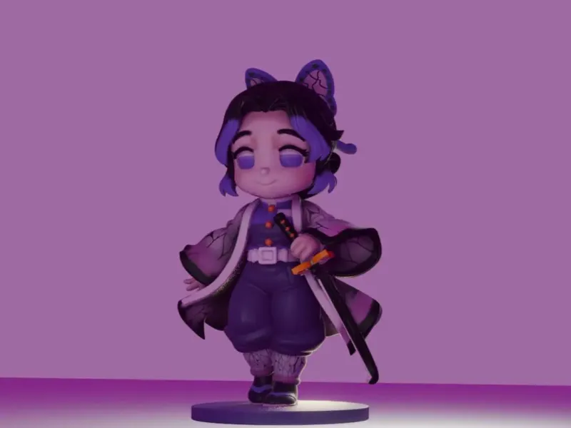 Shinobu Chibi – Demon Slayer Modelo 3D