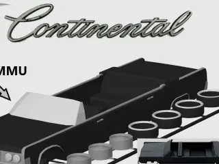 Lincoln Continental Convertible Limousine Kit Card