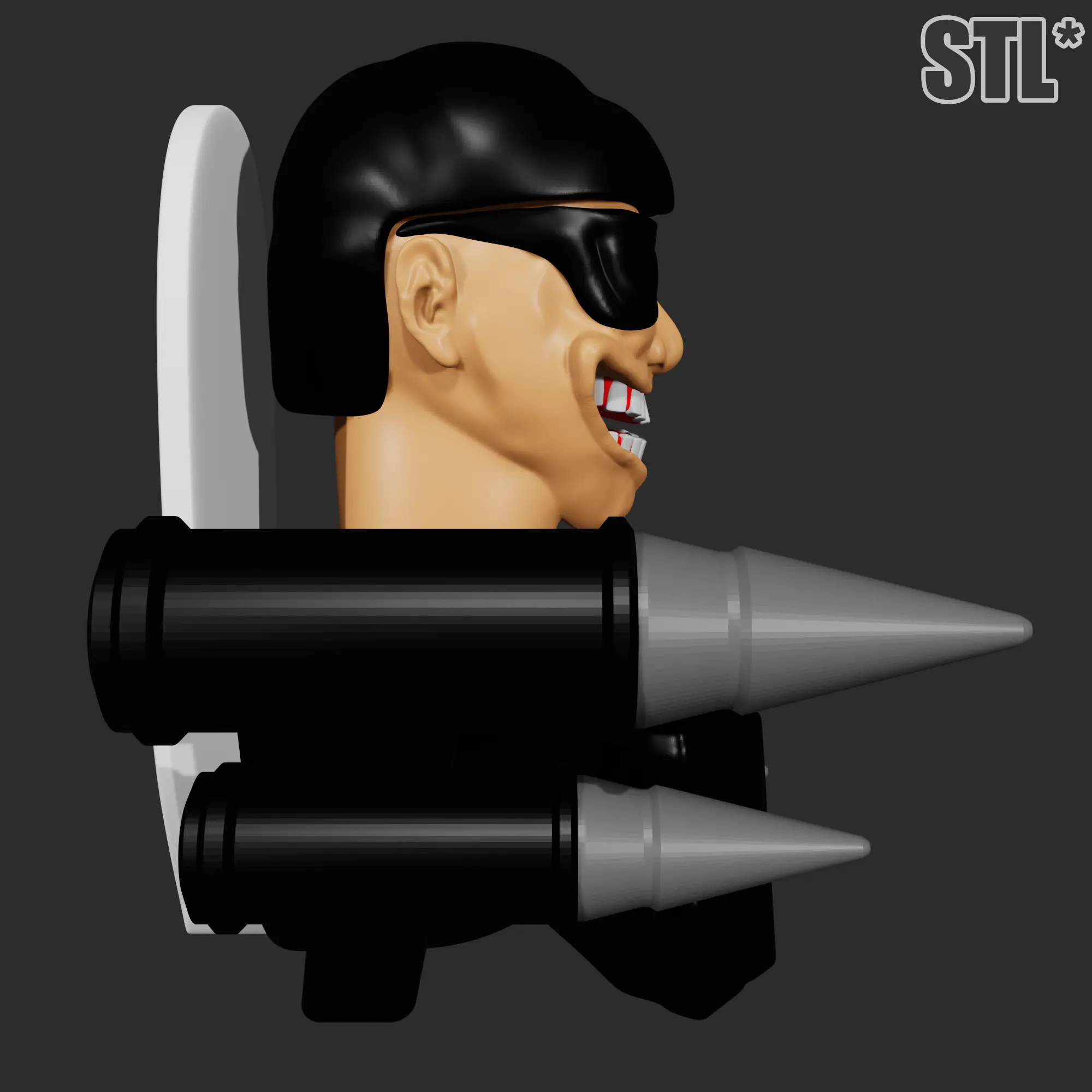 SKIBIDI TOILET - MISSILE SUNGLASSES TOILET | 3D FAN ART