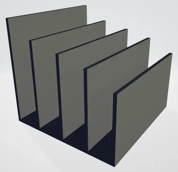 Letter/folder organizer with square edges