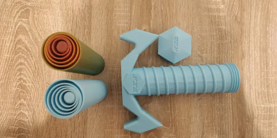 Складной меч - Épée dépliable - Без опоры - V1