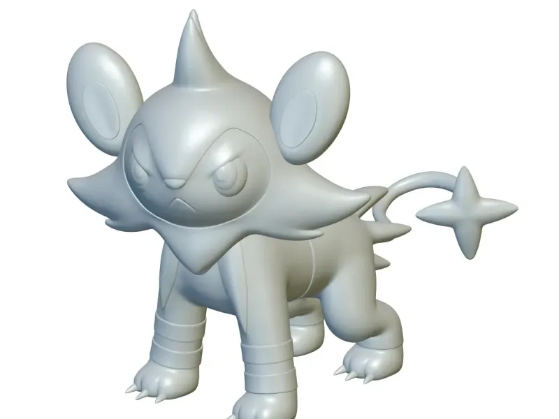 Pokemon Luxio #404 - Ready for 3D Printing!