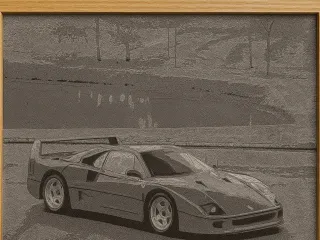 Ferrari F40 3D-Art Picture
