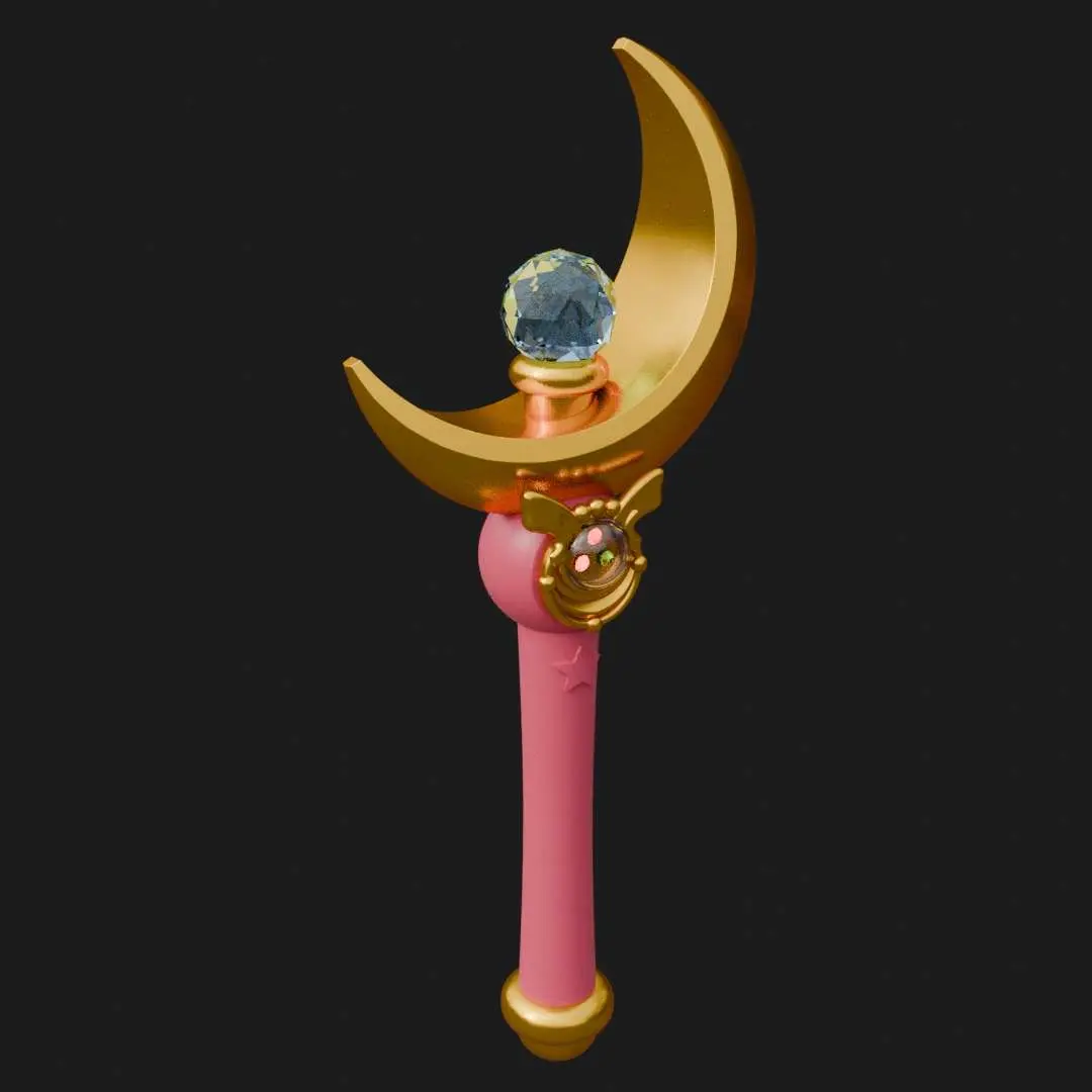 Sailor Moon Crescent Moon Wand Fan Art