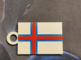 Faroese flag Keychain. Merkið-0
