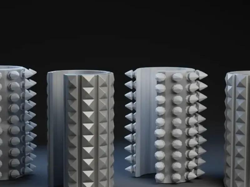 🖤 Top Bar Punk Bracelets – 3D Printable Flex-Only Design