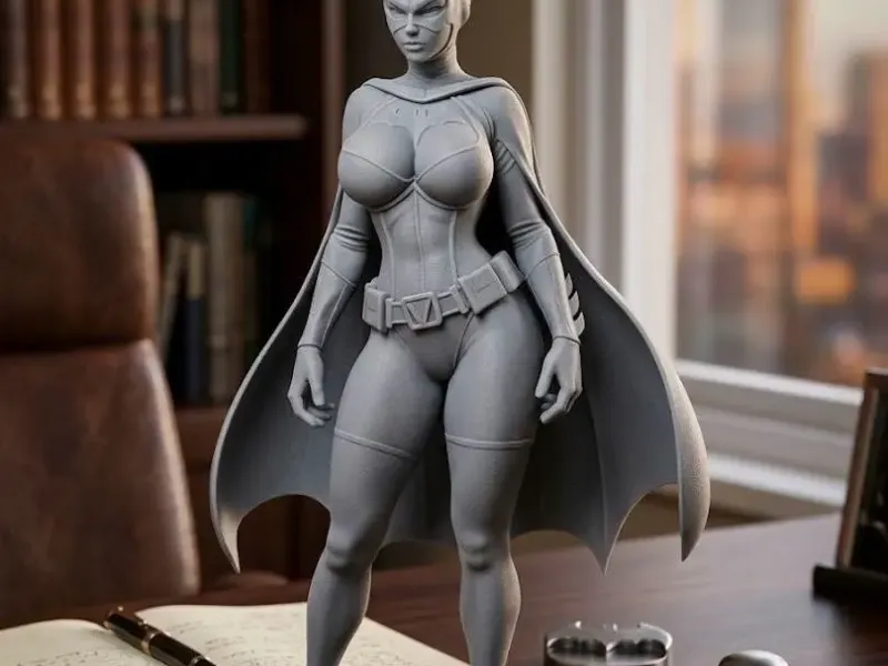 sexy batgirl with big breasts