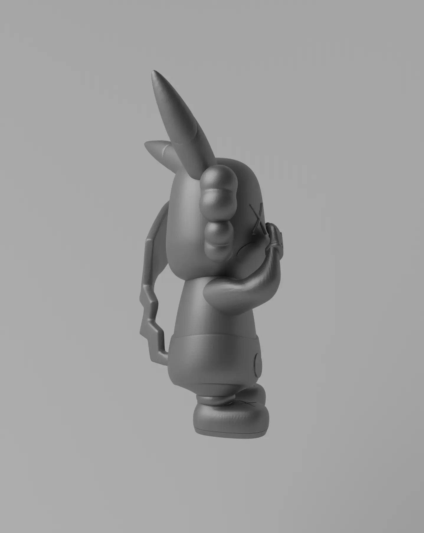 Kaws x Pikachu Art Toy Fan Art