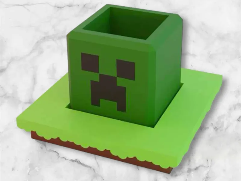 Vaso per piante Minecraft - Più parti