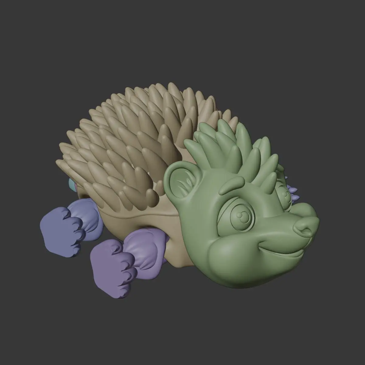 Articulated Hedgehog – Cute Flexi 3D Model | Ready for 3D Pr
