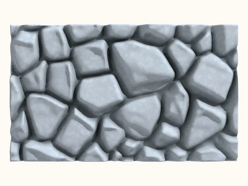 Rugged Rock Face for 3D Printing