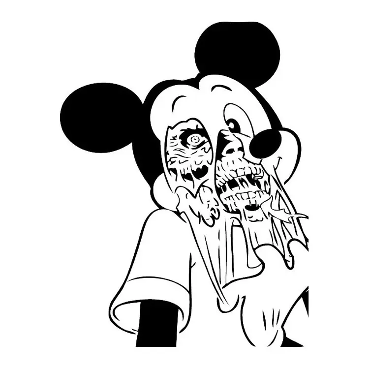 Plantilla Zombie Mickey