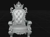 royal throne with crown-4