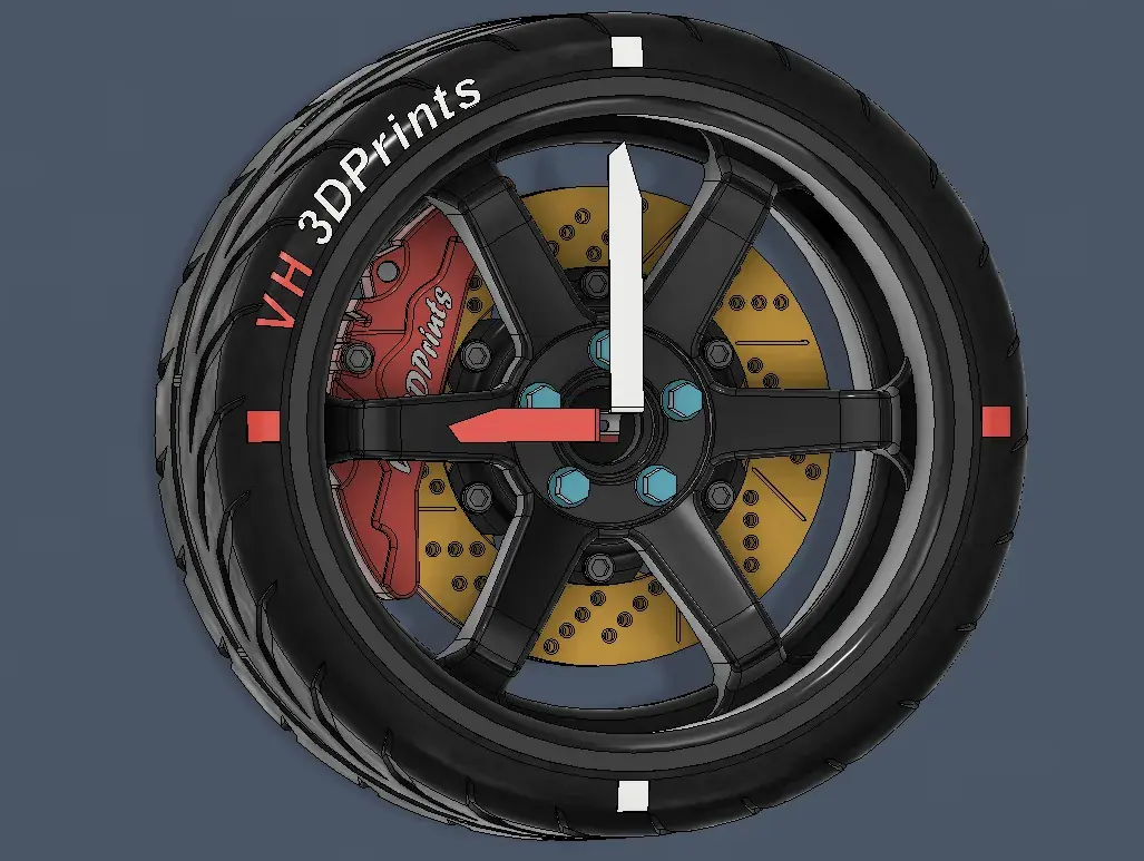 Free Other STL Download - Wheel Clockby Richies3D
