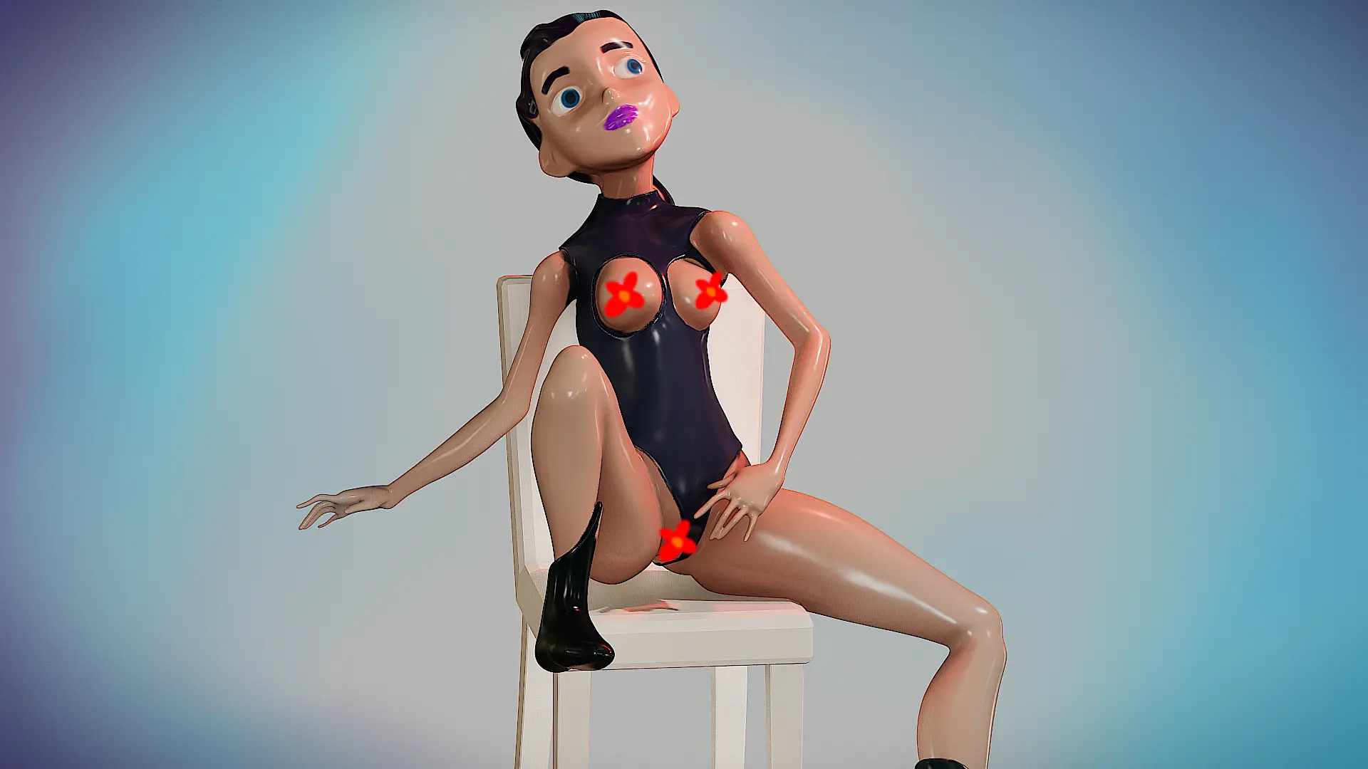 sex doll stl Sex Doll Head PVC Display Stand main image 0